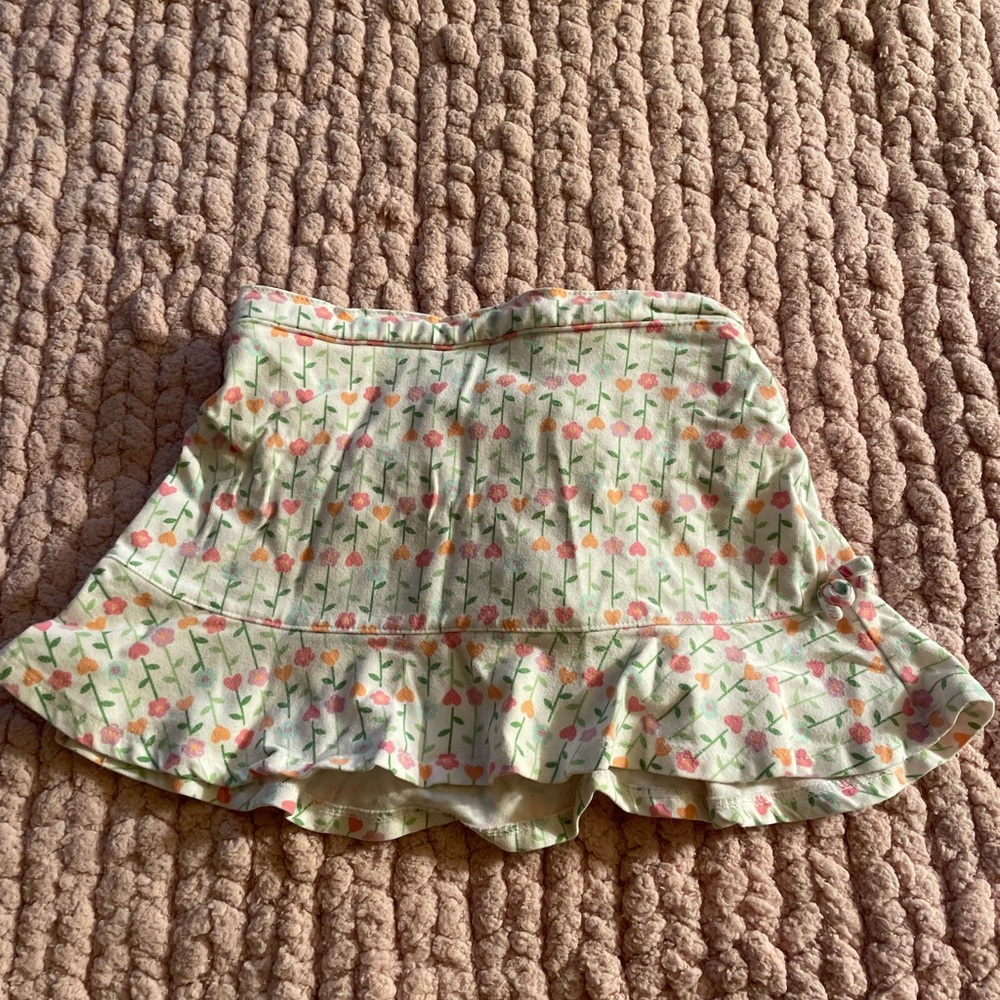 Floral toddler skort
